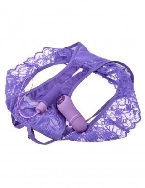 Fantasy For Her Crotchless Panty Thrill-Her O/S Purple Fantasy For Her Crotchless Panty Thrill-Her O/S Purple